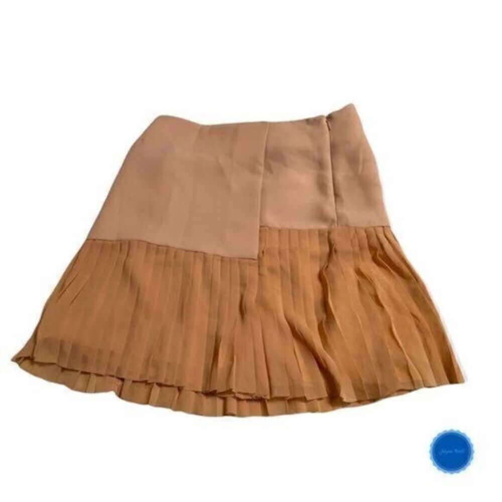 Light Blush Pink Pleated Skirt